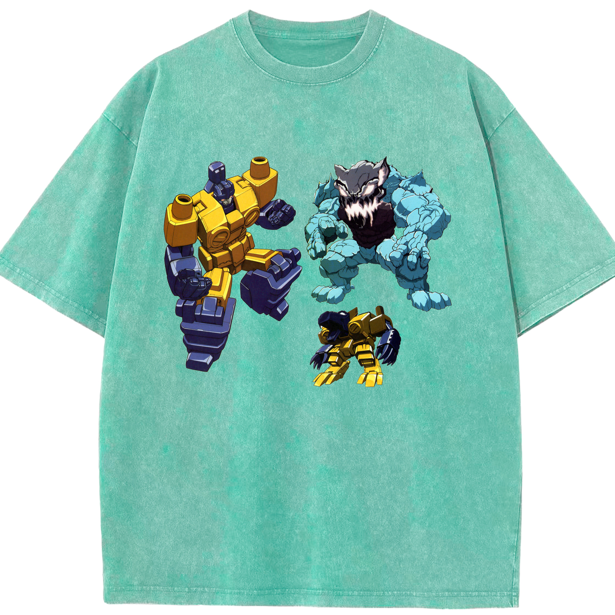 （画像用）  綿100% ヴィンテージ風 半袖Tシャツ（フロントプリント）
